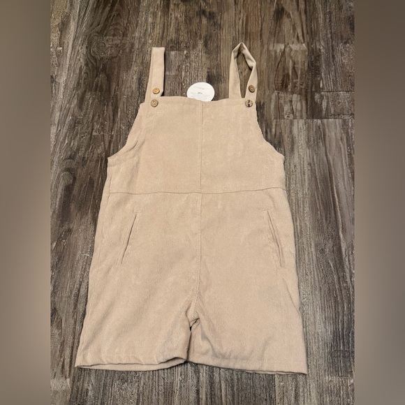 Other - Girls Knotted Fern Corduroy Romper Sz 7-8 NWT